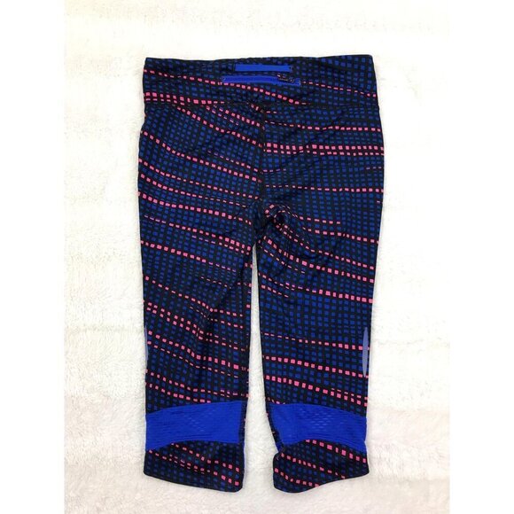 Under Armour Fly-By Printed Capri Medium Compression Running Zip Pocket - Picture 2 of 6